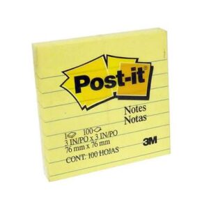 3M 630 3×3 ruled Post-it sticky notes