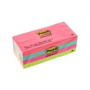 3M 653AN 1.5×2 neon color Post-it pads pack of 12