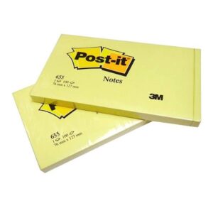 3M 655 3×5 Post-it Pad pack of 12 pieces