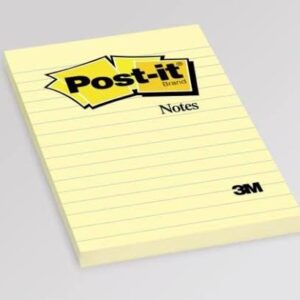 3M 660 4×6 ruled yellow Post-it pad