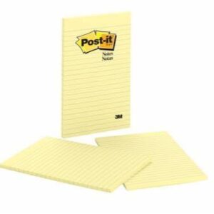 3M 663 5×8 ruled yellow Post-it pad A5