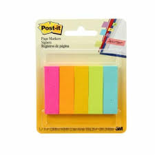 3M 670-5AF fluorescent Post-it page markers 10 pack