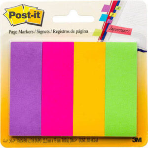 3M 671-4AU Post-it Page Marker 4 pads 10 pack