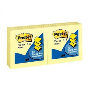 3M R330-YW 3x3 yellow pop-up Post-it Pad 12 pads
