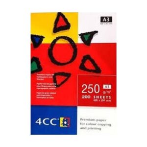 4CC A3 250 GSM paper pack of 200 sheets