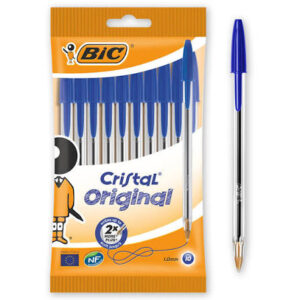 BIC Cristal blue ballpoint pen 1.0mm medium pack of 50