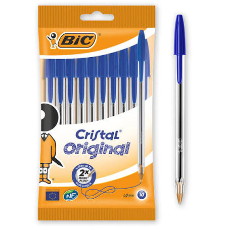 BIC Cristal blue ballpoint pen 1.0mm medium pack of 50