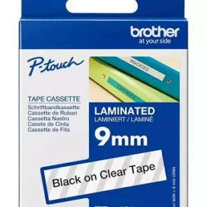 Brother TZ-131 12mm black on clear labelling tape