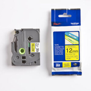 Brother TZe-631 12mm black on yellow labelling tape
