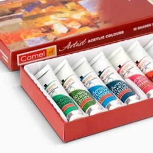 Camel acrylic colours 20ml set of 12 shades
