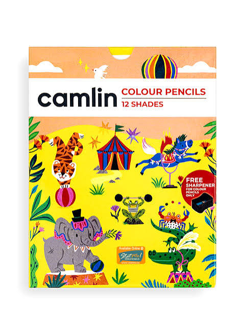 Camin Colour Pencils with 12 assorted shades