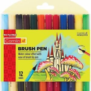Camlin Brush Pens in 12 assorted shades