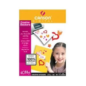 Canson A4 adhesive paper 240GSM pack of 10 sheets