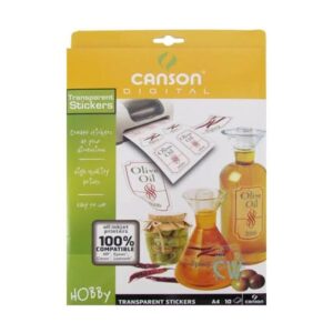 Canson A4 transparent adhesive film pack of 10 sheets