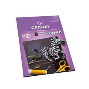 Canson black creation paper pad A4 185GSM 10 sheets