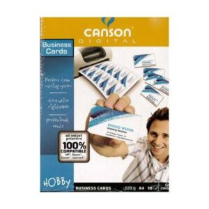 Canson Business Cards A4 220gsm 10 sheets CAN 987-280