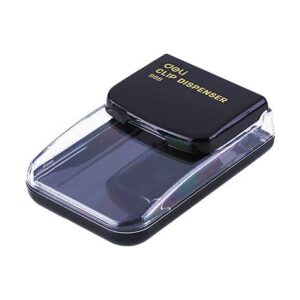 Deli 0988 paper clip dispenser for desk organisation