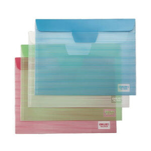 Deli 5508 clear A4 bag with flap