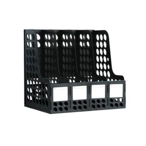 Deli 9834 plastic magazine rack 4 column