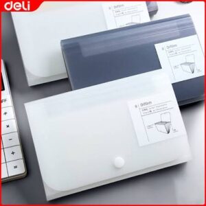 Deli A6 expanding file with 13 layers for organizing small documents